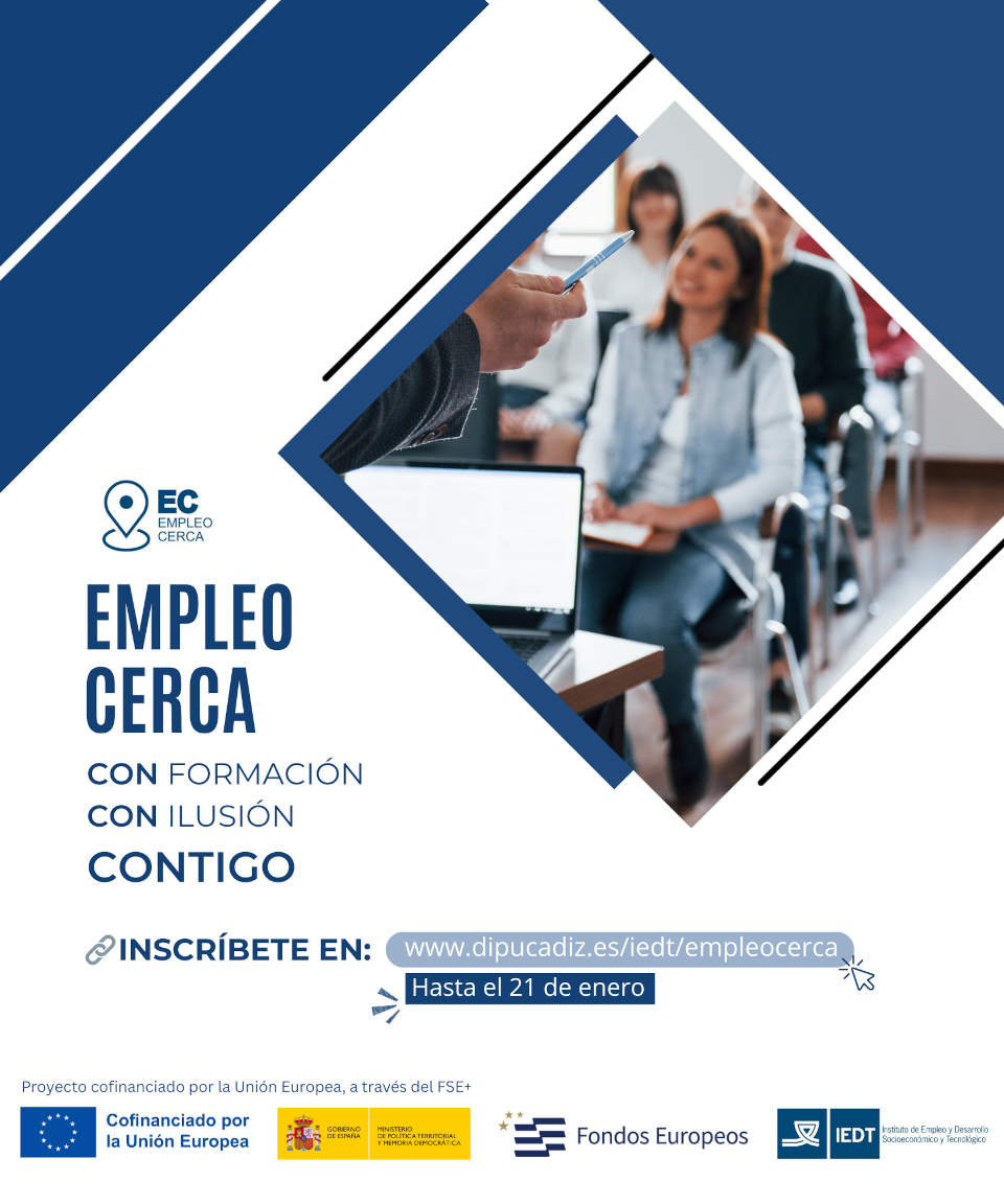 Continúa abierto el plazo para participar en el proyecto "Empleo Cerca" hasta el 21 de enero de 2026
